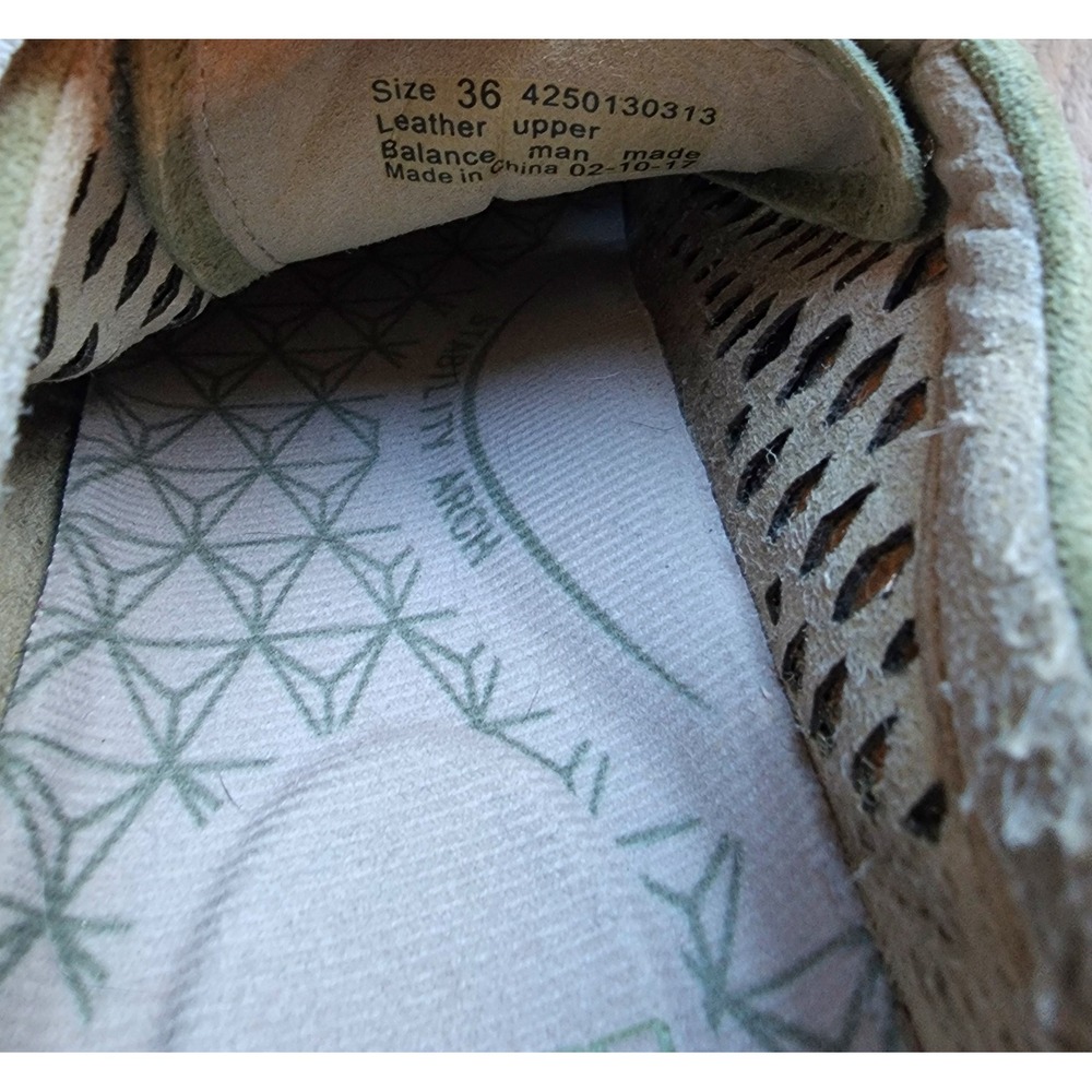 Dansko Charlie Sage Green Suede Perforated Lace Up Walking Shoes Womens Size 36 - Picture 7 of 10